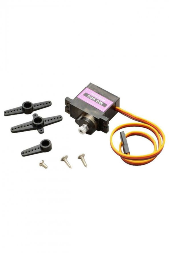 5V MG90S Metal Dişli Servo Motor 180 Derece Dişli Kol Seti 2kg/cm - 5