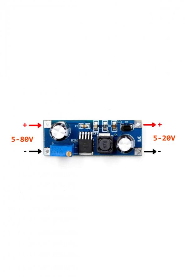 XL7015 Ayarlanabilir 80V To 5-20V 0.8A Güç Kaynağı Voltaj Düşürür - 2