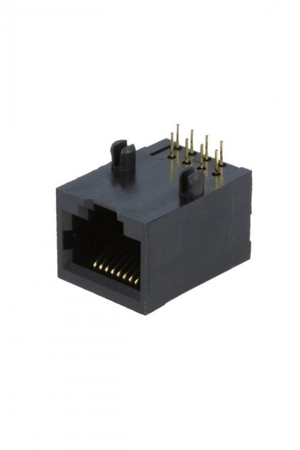 8P8C Plastik RJ45 Soket Ethernet Bağlantı Soketi 8 Pin Pcb Montaj