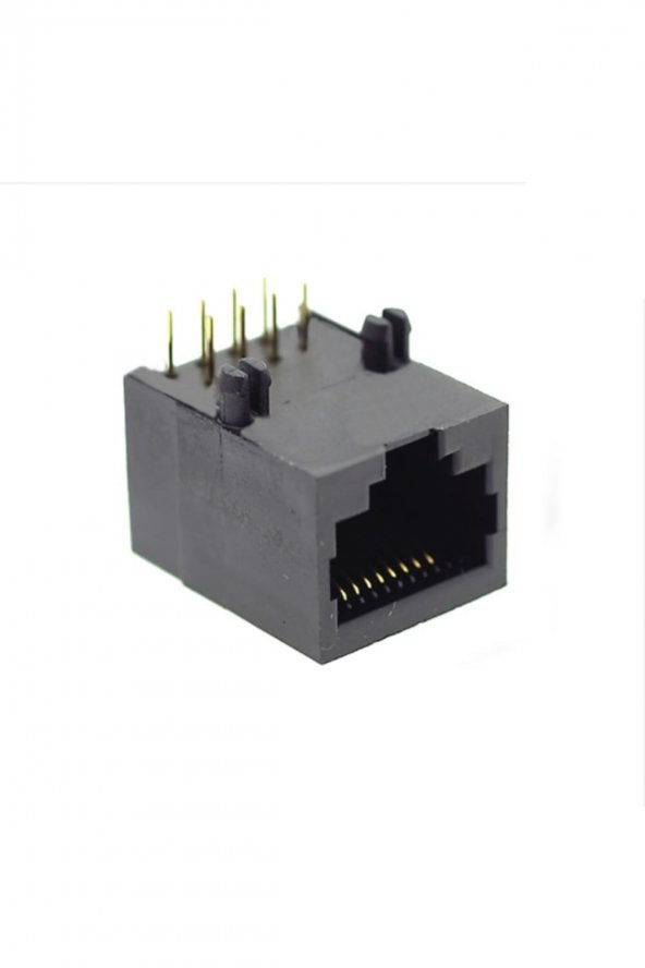 8P8C Plastik RJ45 Soket Ethernet Bağlantı Soketi 8 Pin Pcb Montaj - 5