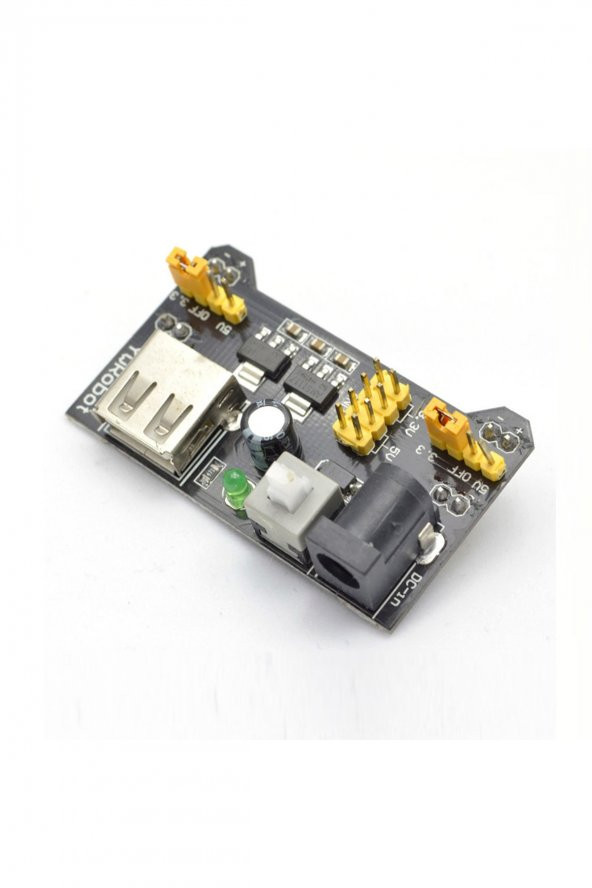Breadboard 3.3V 5V Güç Kaynağı Modülü  Usb Besleme 2 Çıkışlı Elektronik Prototip Devre Deney Test - 5