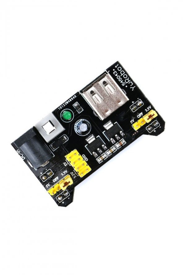 Breadboard 3.3V 5V Güç Kaynağı Modülü  Usb Besleme 2 Çıkışlı Elektronik Prototip Devre Deney Test - 6