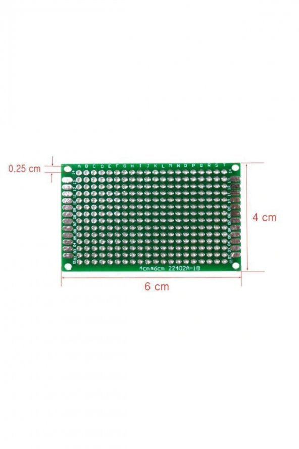 4cm x 6cm 14X20 Proto Pcb Pertinaks Elektronik Devre Prototip Deney Kartı FR4 Delikli Plaket Kaliteli Pcb - 8