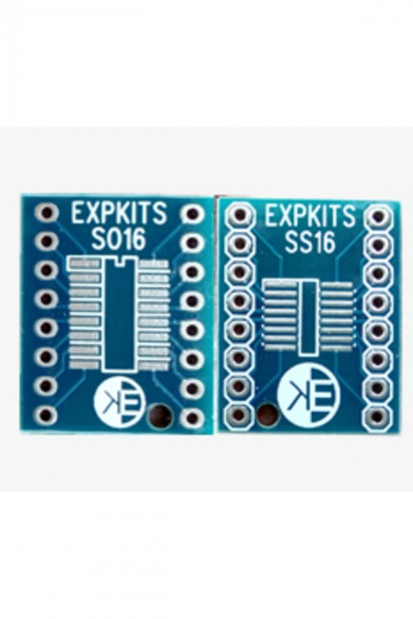 SOSS16 PCB ( SO16 - SSOP16 ) SOIC16  SSOP16 to DIP16 Çevirici PCB