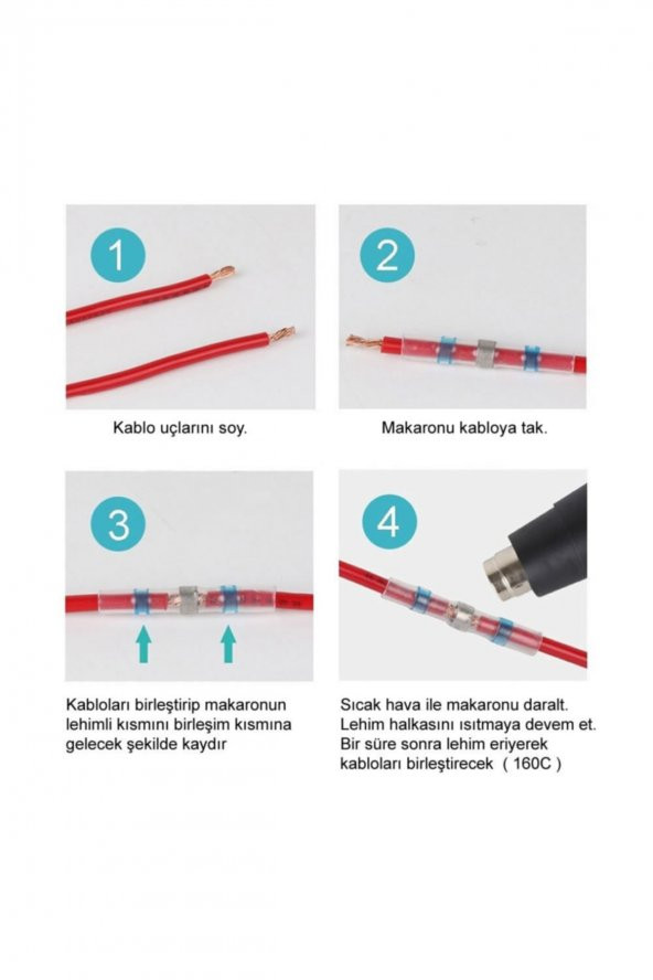 SST-S11 Lehim Halkalı Daralan Makaron Seti Yapışkan Mühür - 4