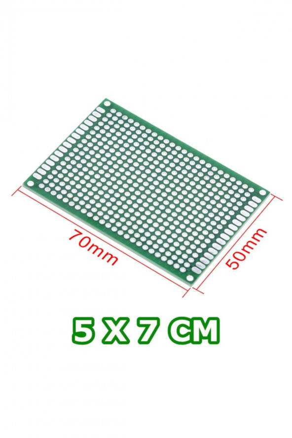 5cm x 7cm 18X24 Proto Pcb Pertinaks Elektronik Devre Prototip Deney Kartı FR4 Delikli Plaket Kaliteli Pcb - Resim 8