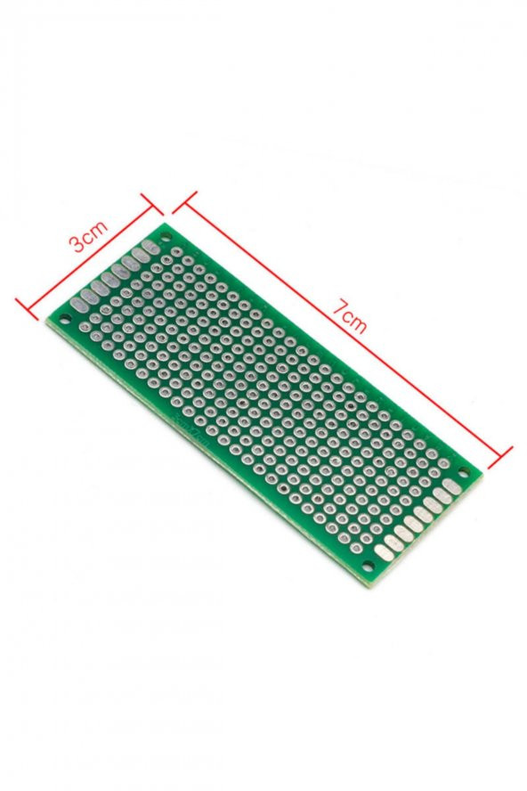 3cm x 7cm 10X24 Proto Pcb Pertinaks Elektronik Devre Prototip Deney Kartı FR4 Delikli Plaket Kaliteli Pcb - Resim 8