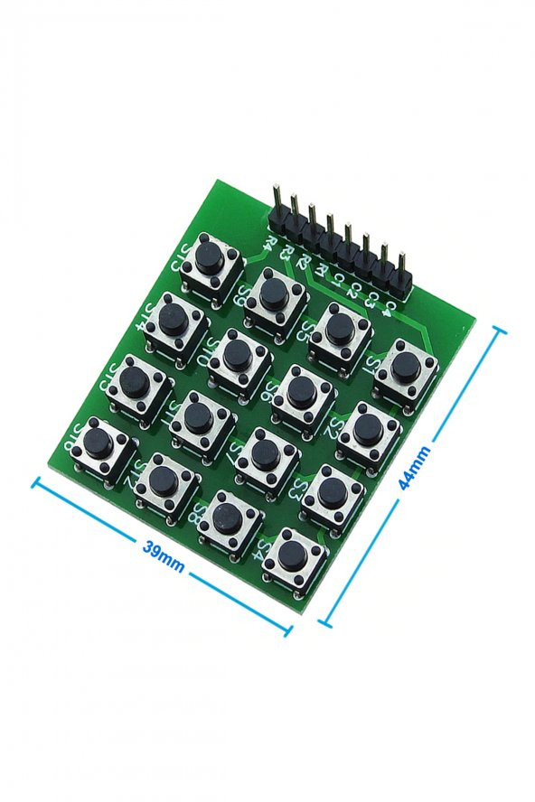 4x4 16 Buton Keyboard 4 x 4 Keypad Matrix Tuş Takımı