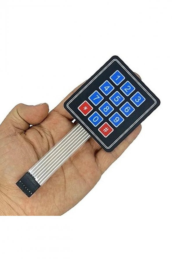4x3 Membran Keypad 12 Buton Matrix Tuş Takımı - 2