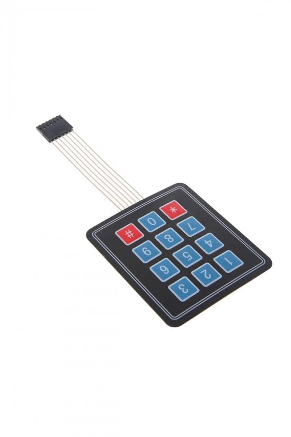4x3 Membran Keypad 12 Buton Matrix Tuş Takımı - 4