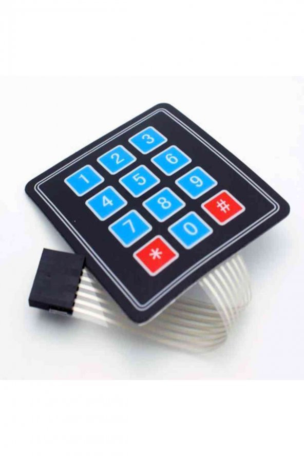4x3 Membran Keypad 12 Buton Matrix Tuş Takımı - 5