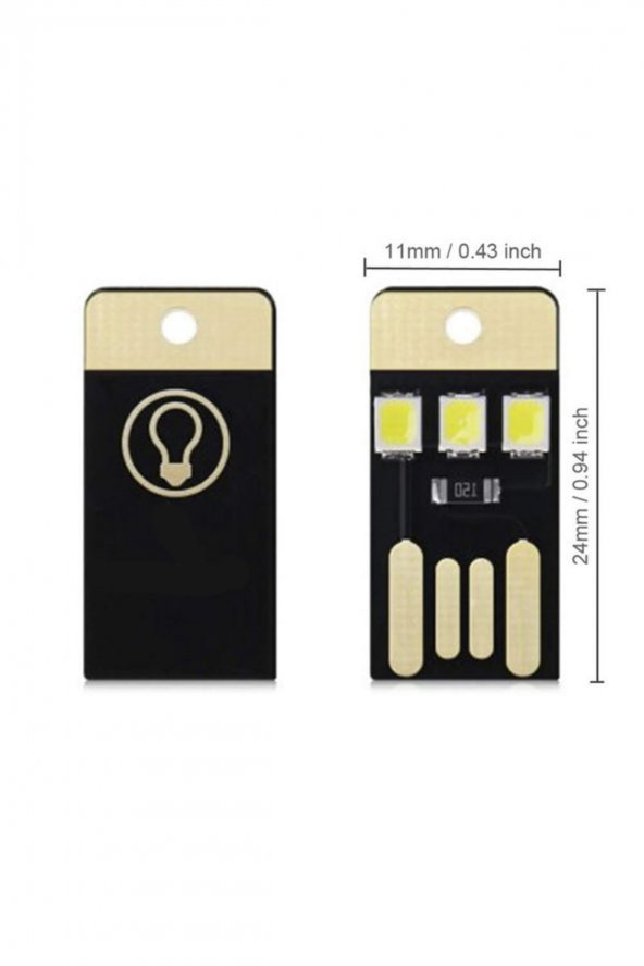 Usb Led Lamba Modülü Mini Çok İnce Led Işık Kamp Gece Lambası - 6