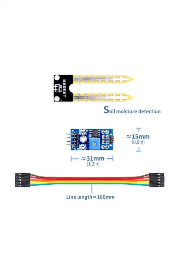 Toprak Nem Sensörü Arduino Higrometre Soil Moisture Sensor