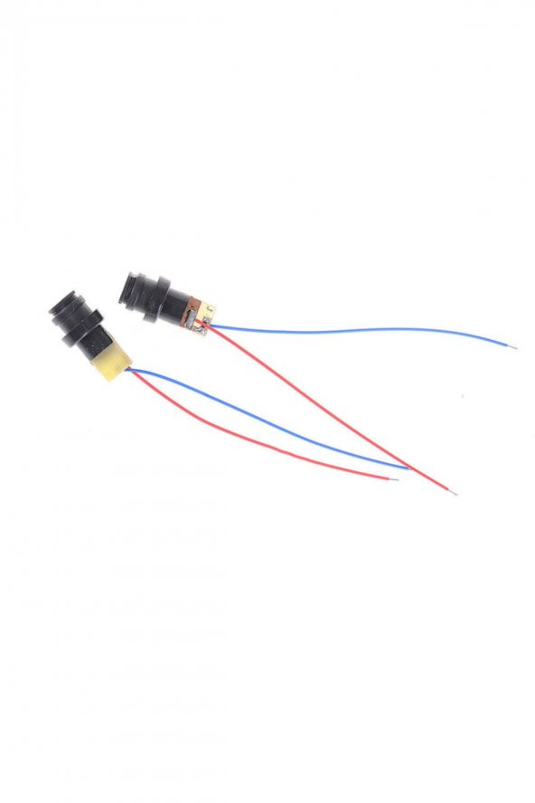 Kablolu Kırmızı Nokta Lazer Modül Plastik Kafa 5mW 650nm 3V 5V 6mm 15 Metre Mesafe Lazer Diyot Modül - 3