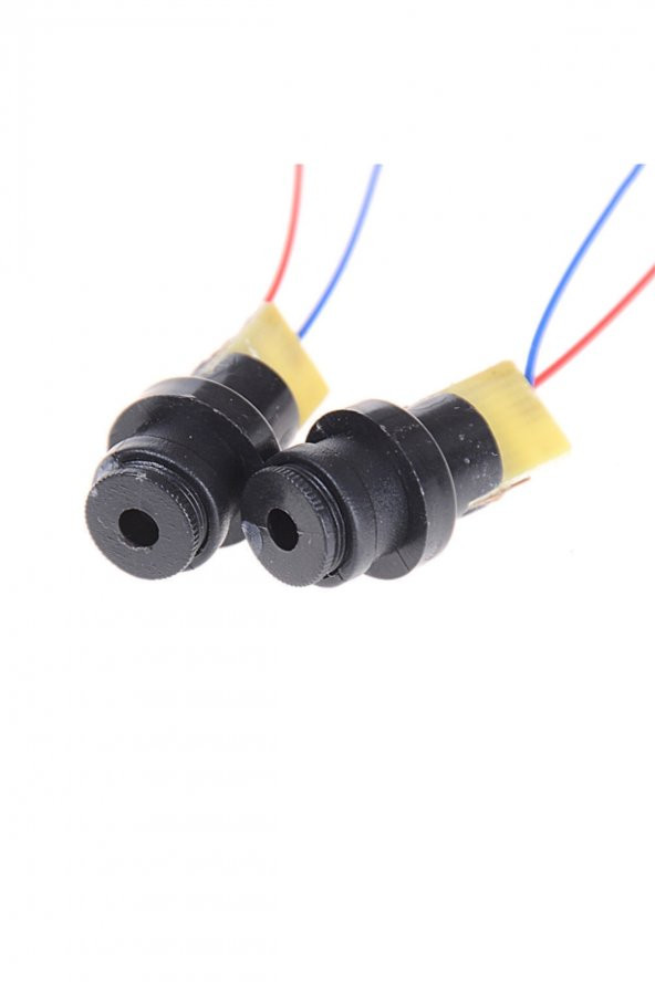 Kablolu Kırmızı Nokta Lazer Modül Plastik Kafa 5mW 650nm 3V 5V 6mm 15 Metre Mesafe Lazer Diyot Modül - 5