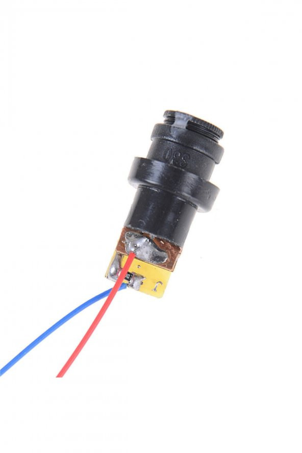 Kablolu Kırmızı Nokta Lazer Modül Plastik Kafa 5mW 650nm 3V 5V 6mm 15 Metre Mesafe Lazer Diyot Modül - 6