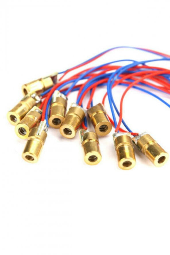 Kablolu Kırmızı Nokta Lazer Modül Metal Kafa 15m Mesafe Diyot - 5