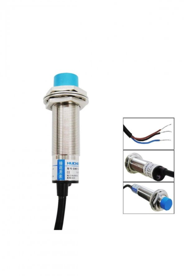 LJ18A3-8-Z/BX Endüktif Mesafe Sensörü NPN NO 8mm Metal Algılayıcı Temassız Proximity 3 Telli DC 6-3V - 3