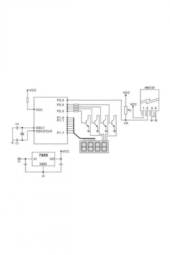 AM2120 Sıcaklık ve Nem Ölçme Sensör Modülü - 8