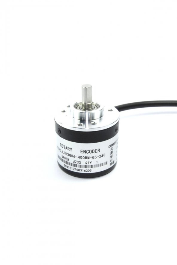 LPD3806-400BM-G5-24C 400 Pals Optik Enkoder DC 5V-24V Rotary Döner Encoder, AB 2 Fazlı Motor Dönme Hızı Yön Açı