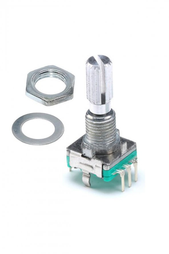 EC11 Rotary Encoder Butonlu 20 Adım Pwm 360 Derece Döner Butonlu Dijital Potansiyometre Menu Motor - 4