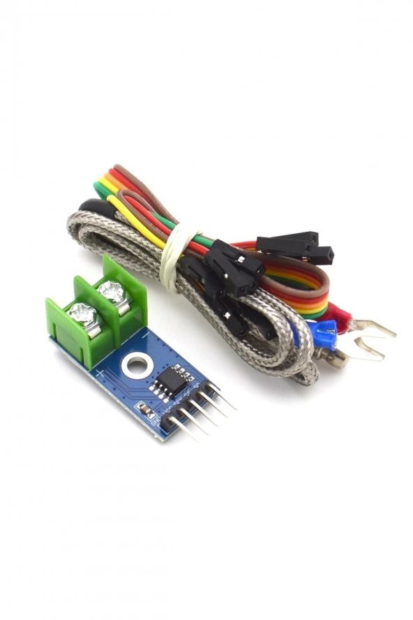 MAX6675 Modül + K Tip Termokupl - Sıcaklık Isı Sensörü -20C +85C - 3