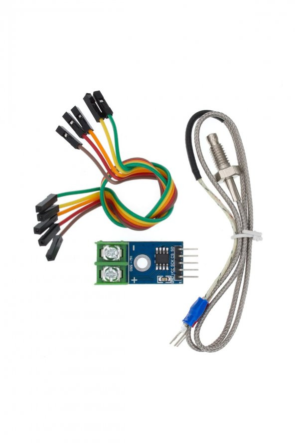 MAX6675 Modül + K Tip Termokupl - Sıcaklık Isı Sensörü -20C +85C - 7