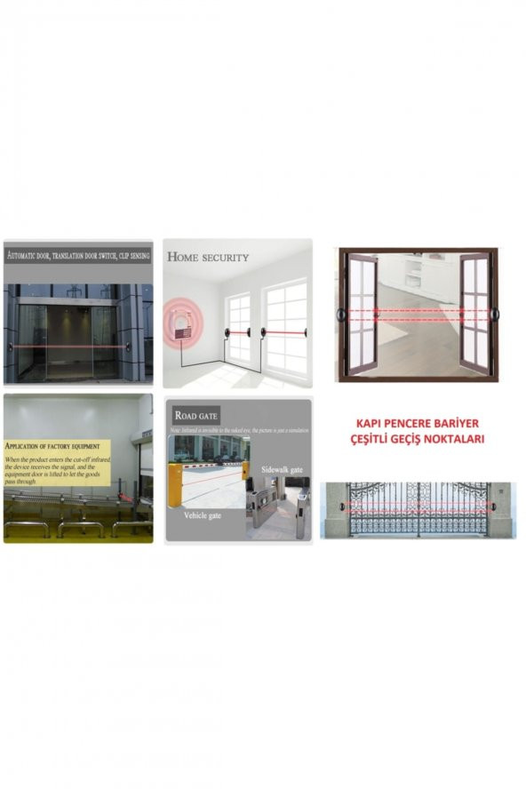 İnfrared Beam Sensörü - Fotosel Park Emniyet Bariyer Engel Kapı - 5