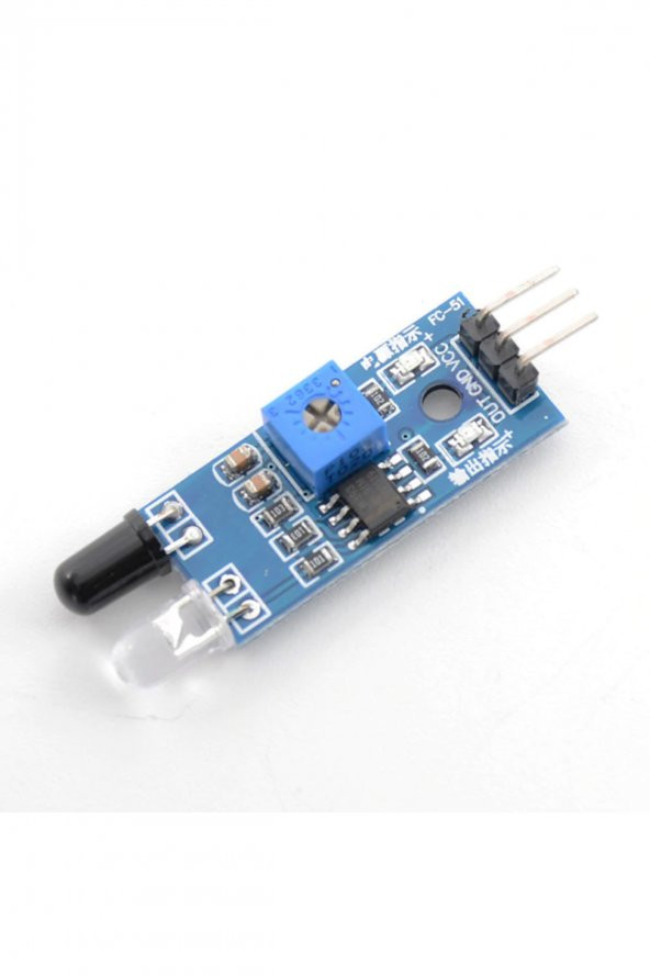 Arduino IR Kızılötesi Engel Algılama Kaçınma Sensörü Akıllı Araba - 7