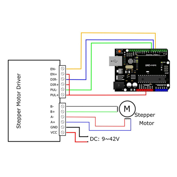 17HS8401 Nema 17 Step Motor 0.5N.m D Mil 2 Faz 1.8A 1.8 Derece 200 Adım 3D Yazıcı Printer - 8