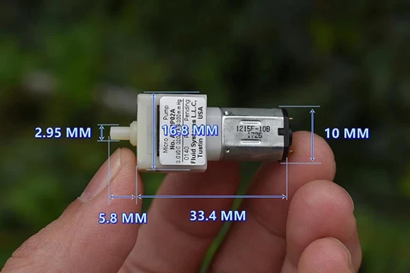 Micro Hava Pompası  3V 30KPa 0.3l/dakika Sessiz Mini Akvaryum Medikal Hava Tankı Gaz Oksijen Motor - 8