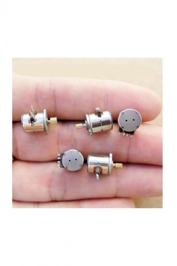 Micro Step Motor 8x9,2mm 2 Faz 4 Telli ( Dikkat Çok Küçüktür !! ) - 7