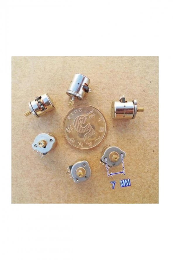 Micro Step Motor 8x9,2mm 2 Faz 4 Telli ( Dikkat Çok Küçüktür !! ) - 8