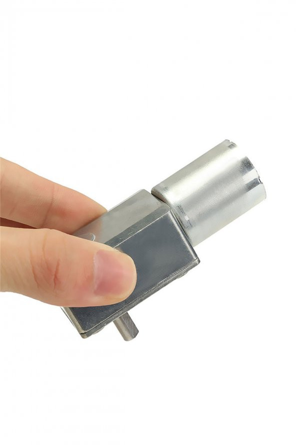 12V 5 Rpm JGY370 Redüktörlü DC Motor M3 Vida Delikli 5Rpm - 2