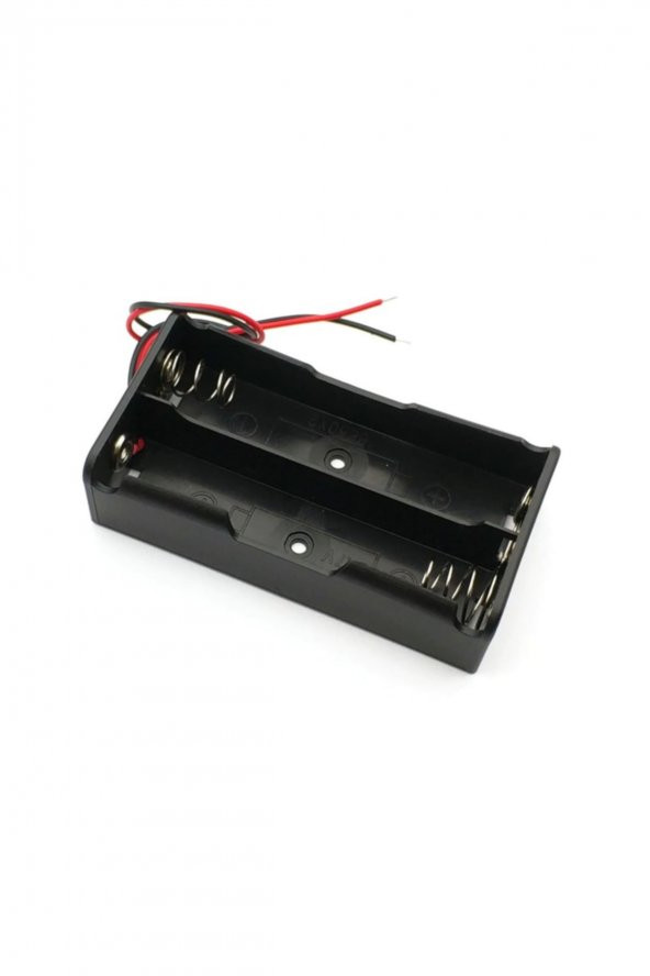 İkili 2 li 18650 Pil Yuvası Kablolu Tutucu 7.4V Pil Şarj Kutusu - 2