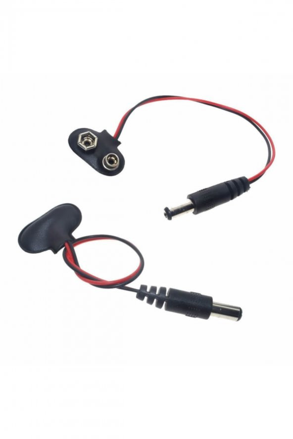 9V Pil Adaptör Dönüştürücü Bağlantı Kablosu 9 Volt Pil Arduino - 5