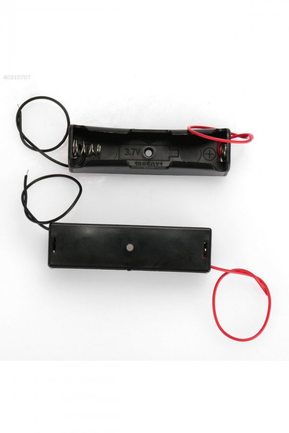 Tekli 1 li 18650 Pil Yuvası Kablolu Tutucu 3.7V Pil Şarj Kutusu - 4
