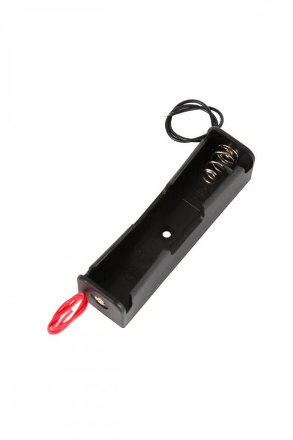 Tekli 1 li 18650 Pil Yuvası Kablolu Tutucu 3.7V Pil Şarj Kutusu - 7