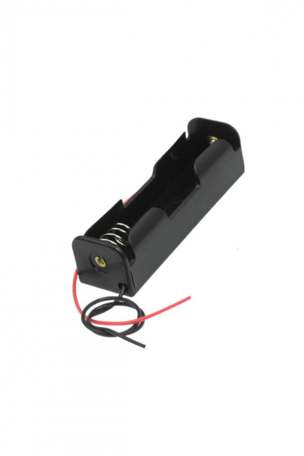 Tekli 1 li 18650 Pil Yuvası Kablolu Tutucu 3.7V Pil Şarj Kutusu - 8