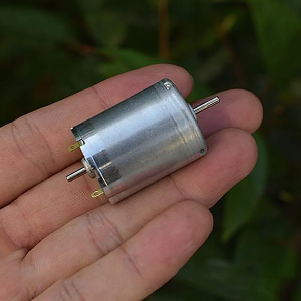 RS370 Karbon Fırçalı DC Motor Dual Çift Milli  DC 12V / 24V 13500 Rpm RC Ucak RC Bot Oyuncak Araba DIY - 8