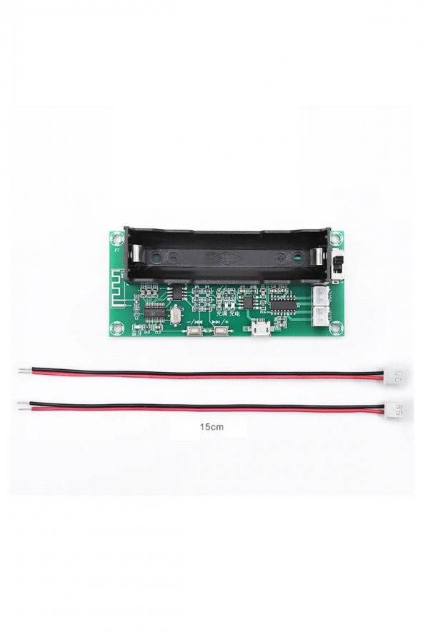XH-A153 Bluetooth Mp3 Modül 18650 Lityum Pil Soketli  DC 5V  Pam8403 Stereo 3W+3W D Sınıf Amfi Ses
