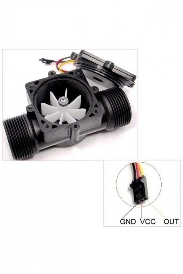 YF-S201 Su Akış Sensörü Sıvı Akım Sensörü 1-30L/dk 2.0MPa Su Sayacı Akış Ölçer Kalorimetre - 6