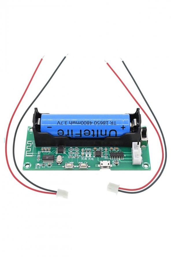 XH-A153 Bluetooth Mp3 Modül 18650 Lityum Pil Soketli  DC 5V  Pam8403 Stereo 3W+3W D Sınıf Amfi Ses - 4