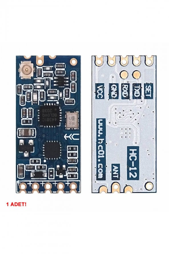 433Mhz 1000 Metre HC-12 1000mt RF Modül  Kablosuz Haberleşme Alıcı Verici Seri Port Uzaktan Kontrol - 4