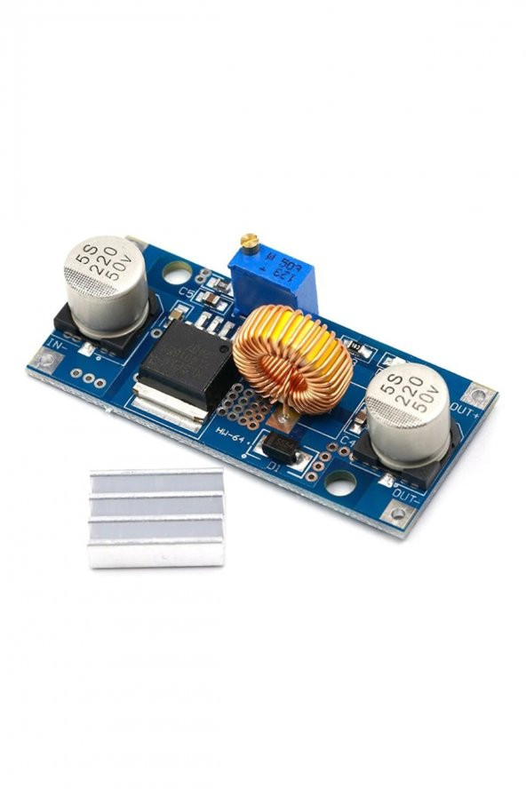 XL4015 5A Voltaj Ayarlı Güç Kaynağı Voltaj Düşürür 36V DC Çevirici Step Down Power Modül Yüksek Güç - 6