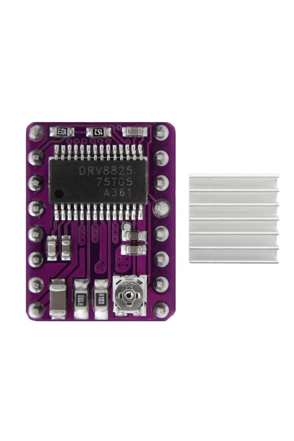DRV8825 Step Motor Sürücü Modül + Soğutucu  32 Adım 1.5A 3D Yazıcı Robot CNC Reprap MKS GEN Ramps - 4
