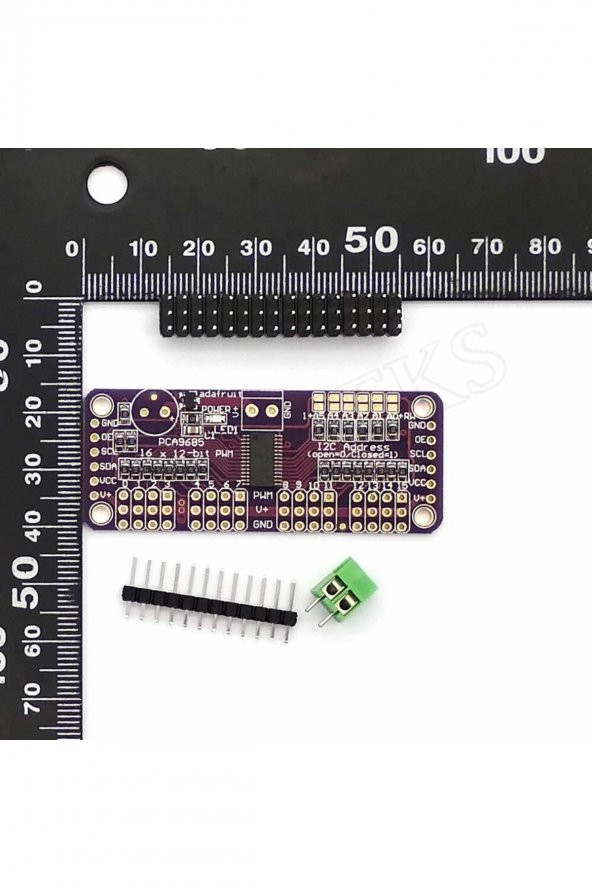 PCA9685 I2C 16 Kanal Programlanabilir 12 Bit PWM Sinyal Oluşturucu Kartı  Servo Motor Sürücü - 8
