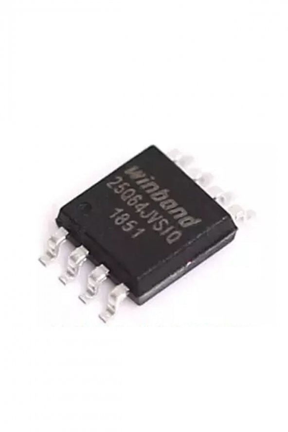 Winbond W25Q64JVSIQ 64M-bit Seri Flash 3.3V SPI Hafıza Entegresi 32768 Sayfa Uniform 4KB SOP8 - 4