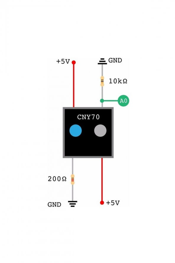 CNY70 Kızılötesi Sensör Transistör Çıkışlı Reflektif Optik Sensör 950nm - 5