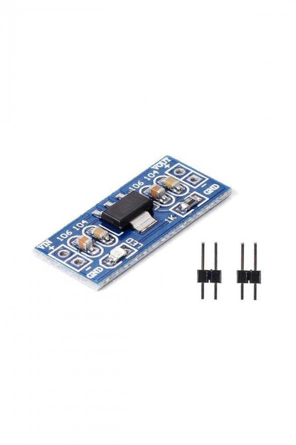 AMS1117 3.3V Voltaj Düşürücü Güç Kaynağı Modülü Güç Kaynağı 2 Pin Header Soketler